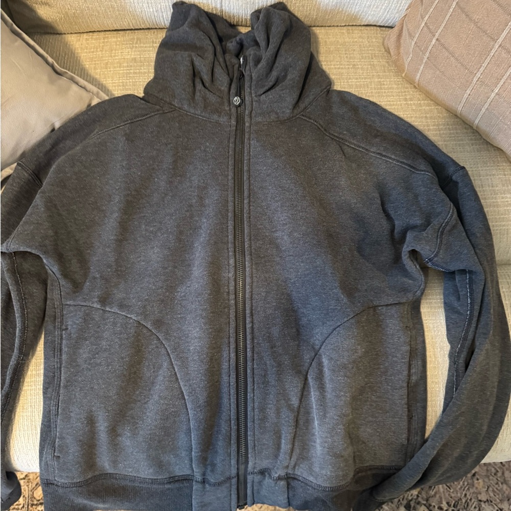 lululemon athletica Charcoal Gray Zip-Up Hoodie